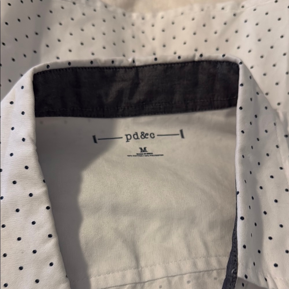 pd&c White Polka Dot Shirt